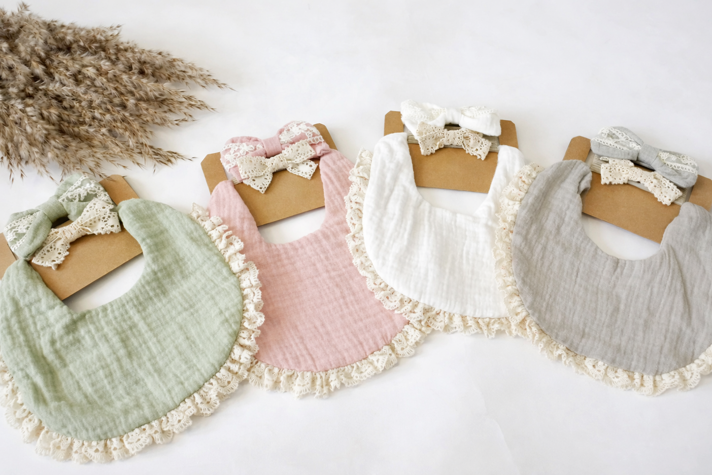 LACE BIB AND HEADBAND