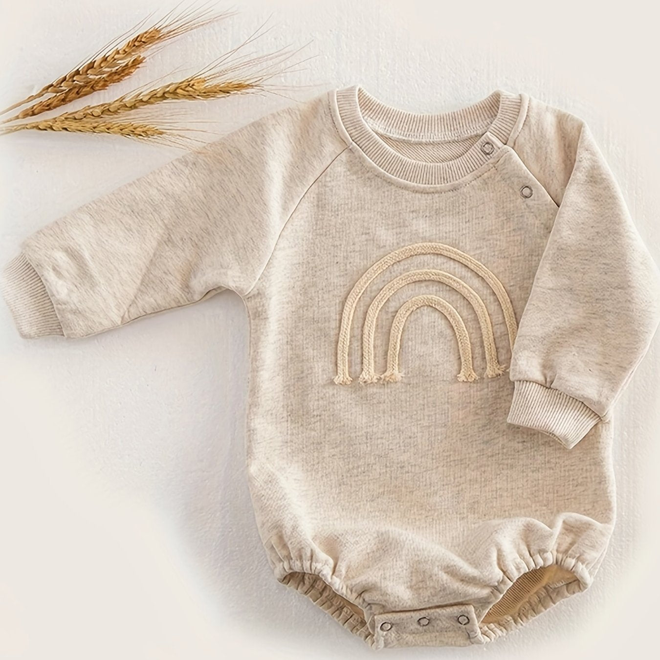 Rainbow Long Sleeve Romper for Infants - Lucy&Luna