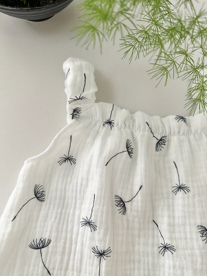 2pcs Baby Girl Cotton Summer Overalls Set - Lucy&Luna