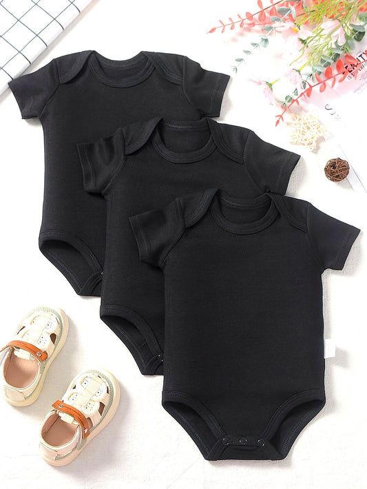 3 - Piece Comfy Baby Bodysuit Set for Summer - Lucy&Luna