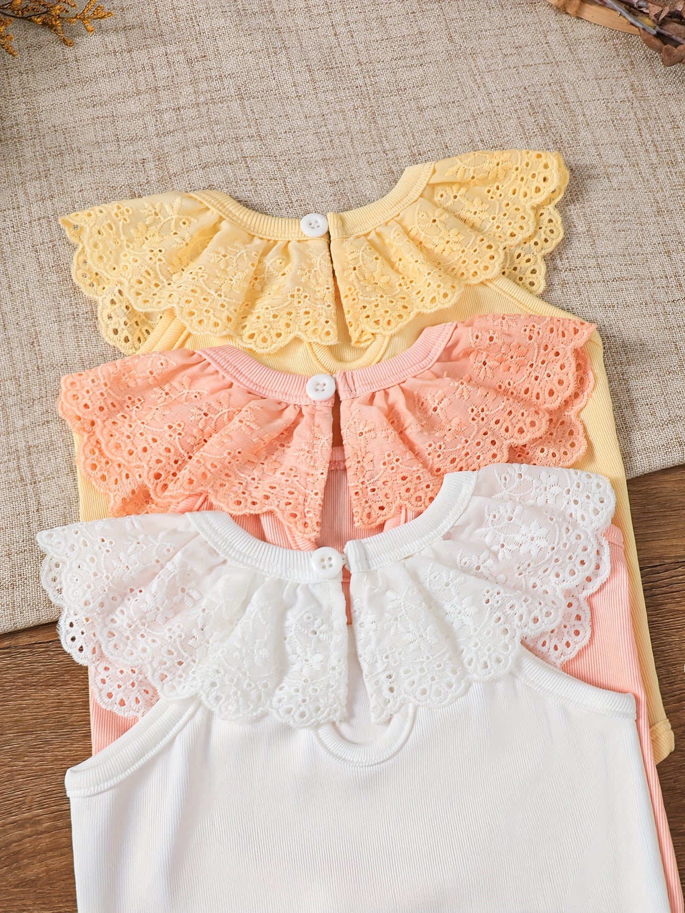 3 - Piece Girls' Casual Bodysuit Set - Lucy&Luna