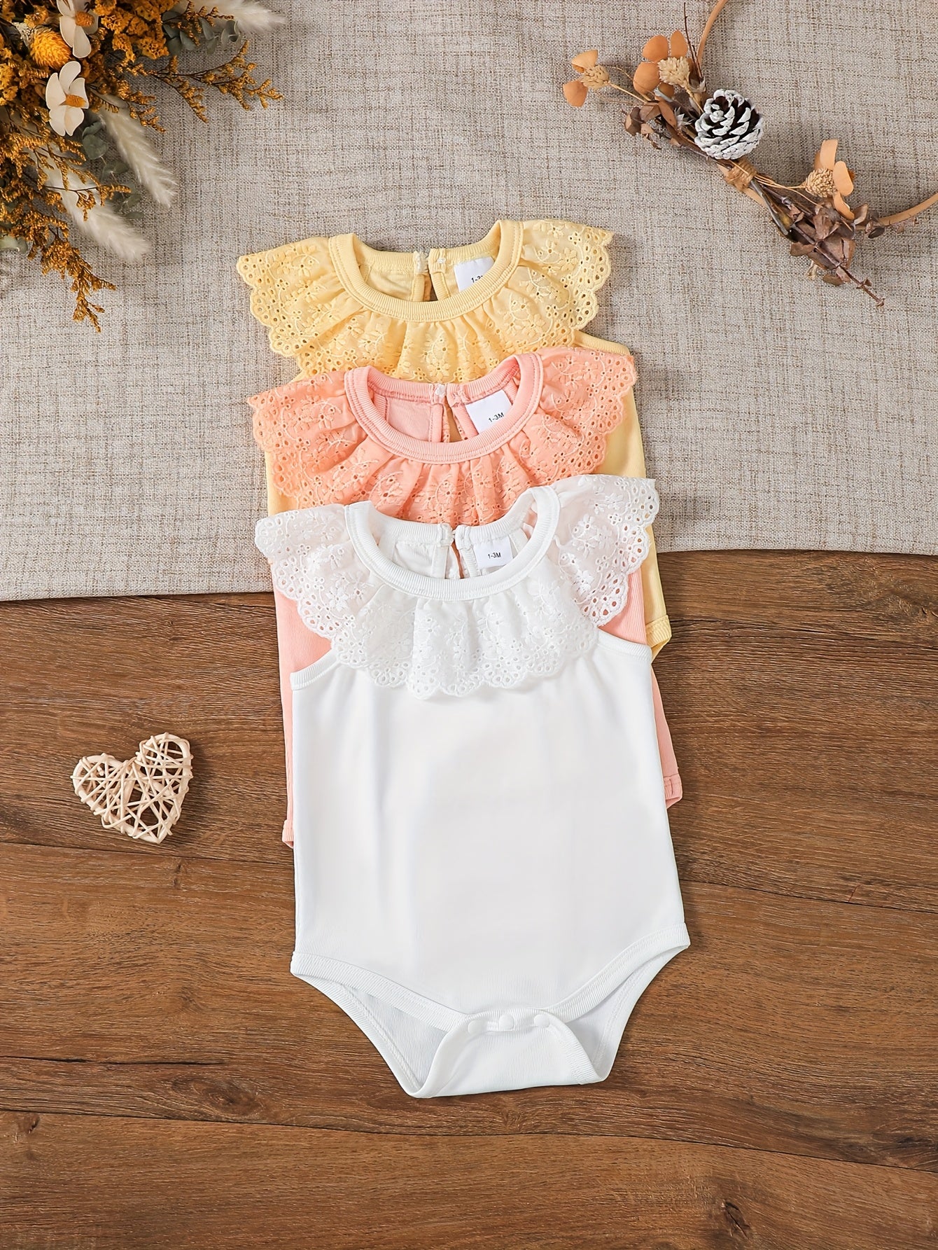3 - Piece Girls' Casual Bodysuit Set - Lucy&Luna