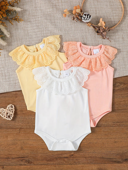 3 - Piece Girls' Casual Bodysuit Set - Lucy&Luna
