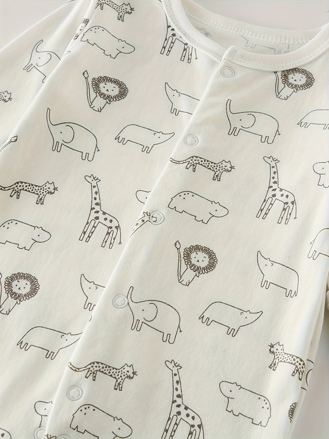 3pk Cute Animal Print Baby Bodysuits - Lucy&Luna