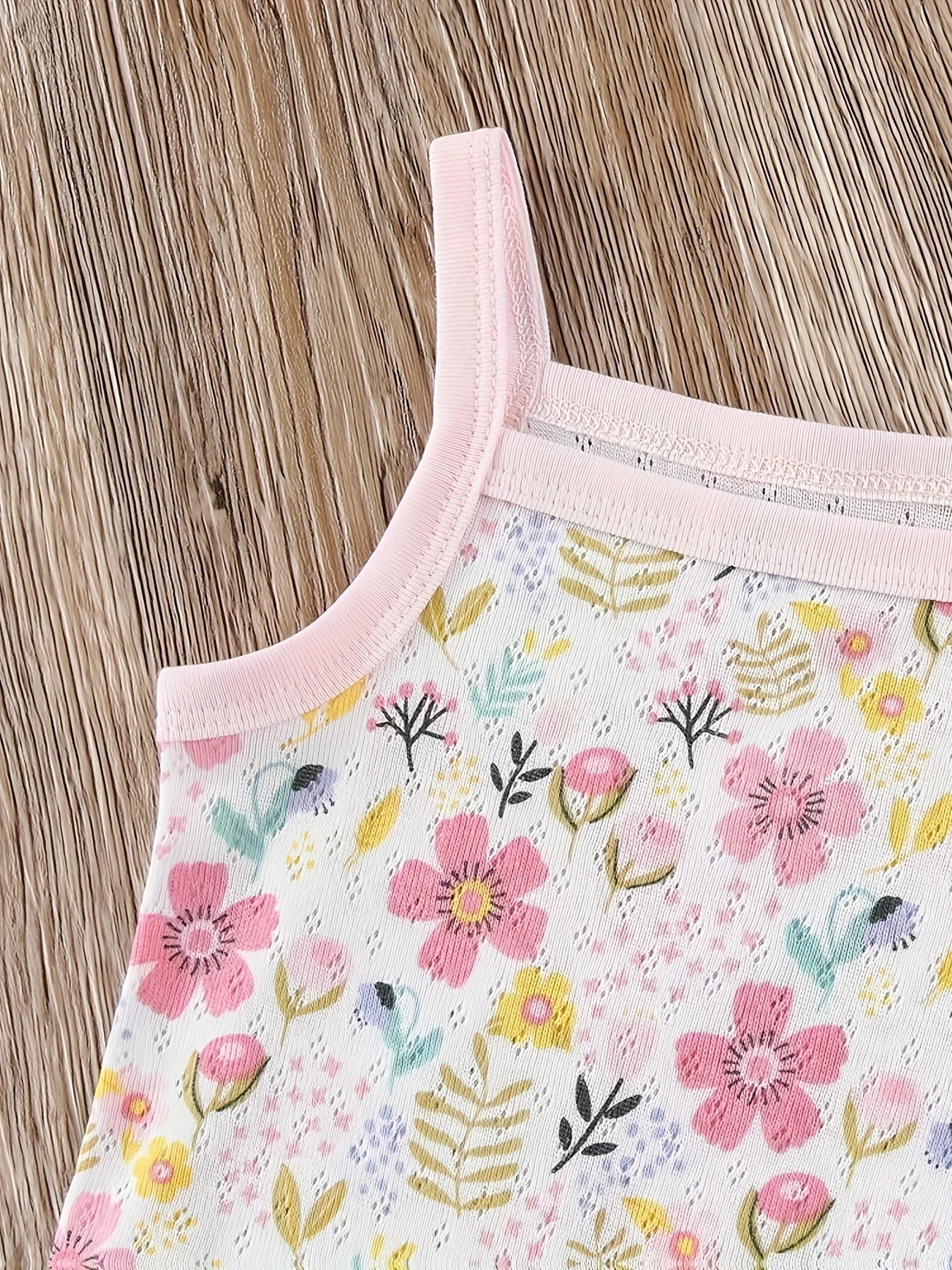 5 Pack Floral Baby Girls' Cotton Sleeveless Rompers - Lucy&Luna