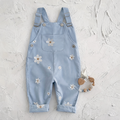 Girls Floral Overall
