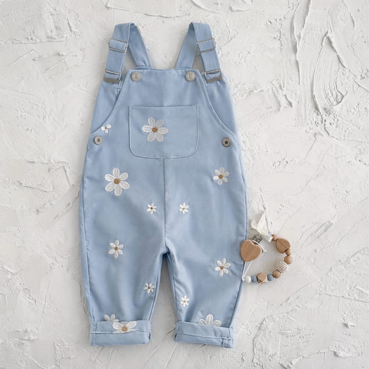 Girls Floral Overall