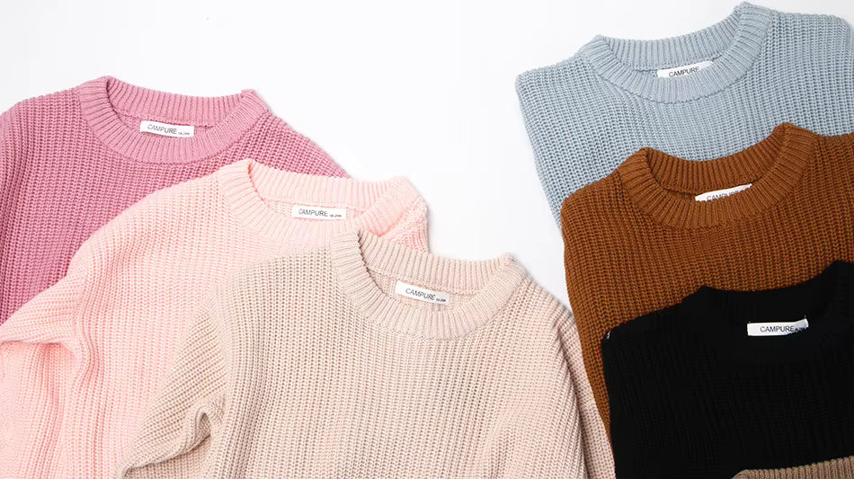 Knit Sweater Long Sleeve Pullover