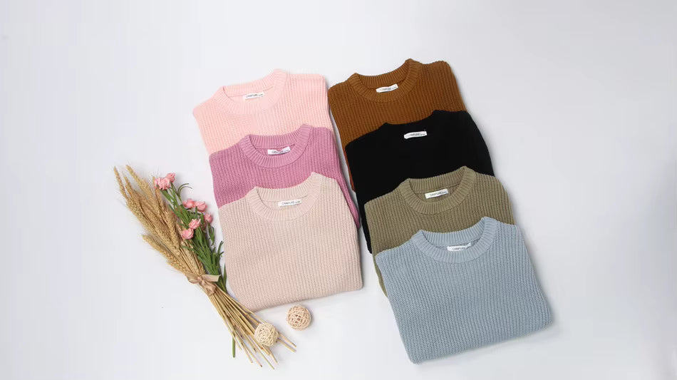 Knit Sweater Long Sleeve Pullover