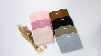 Knit Sweater Long Sleeve Pullover