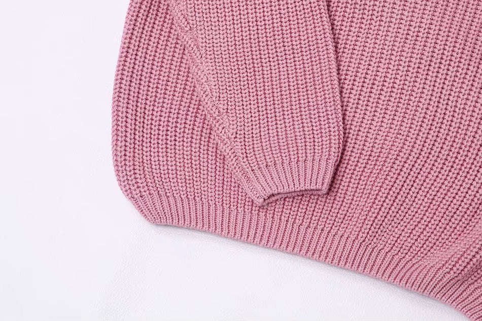 Knit Sweater Long Sleeve Pullover