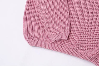 Knit Sweater Long Sleeve Pullover