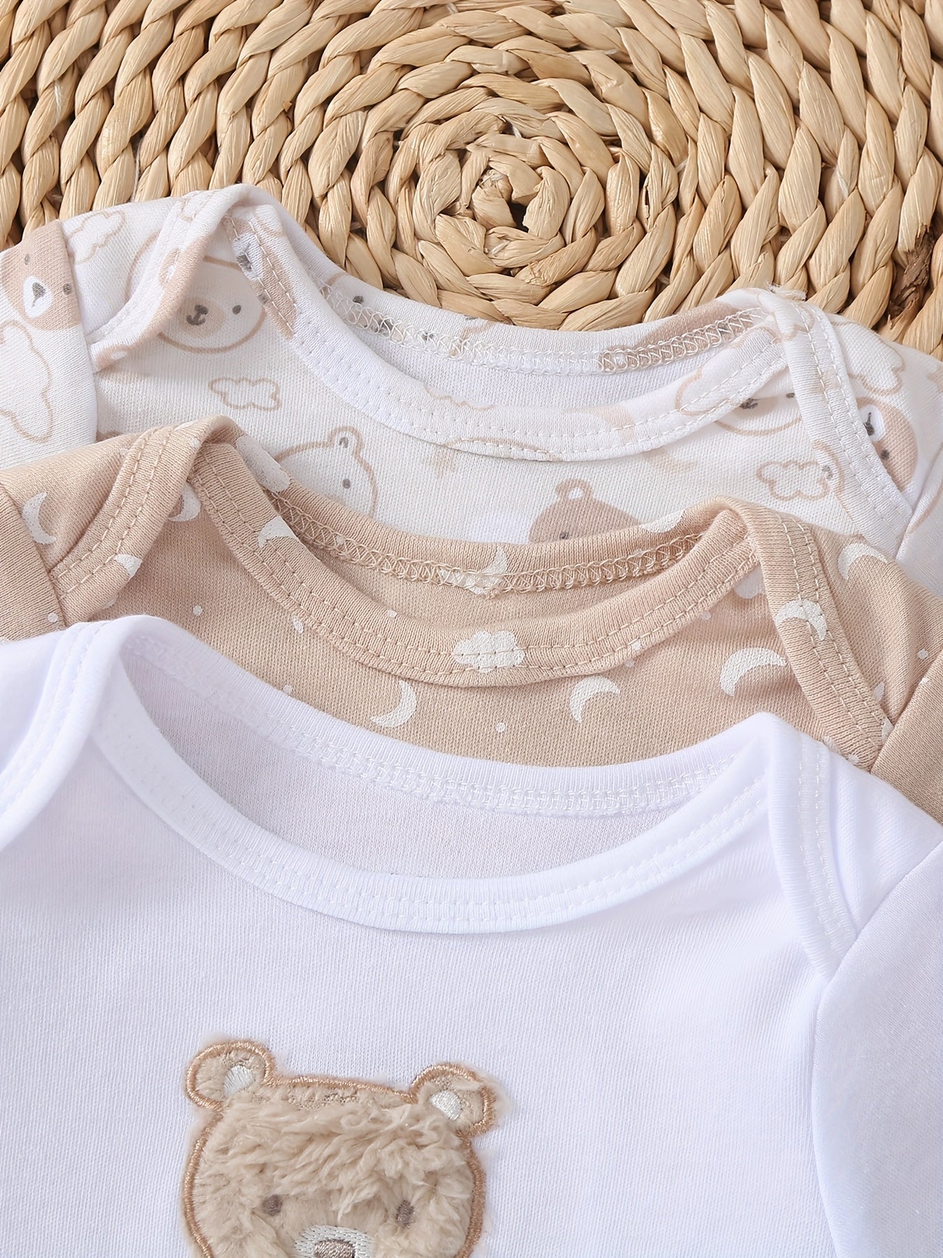 Adorable Baby Bear Romper Set - 3 Pieces - Lucy&Luna