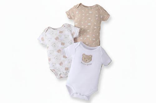 Adorable Baby Bear Romper Set - 3 Pieces - Lucy&Luna