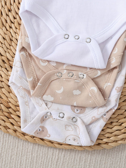 Adorable Baby Bear Romper Set - 3 Pieces - Lucy&Luna