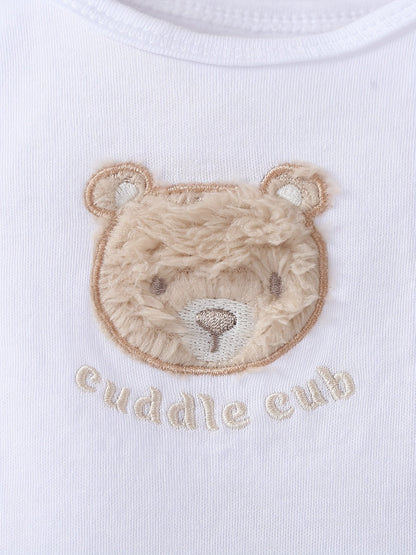 Adorable Baby Bear Romper Set - 3 Pieces - Lucy&Luna