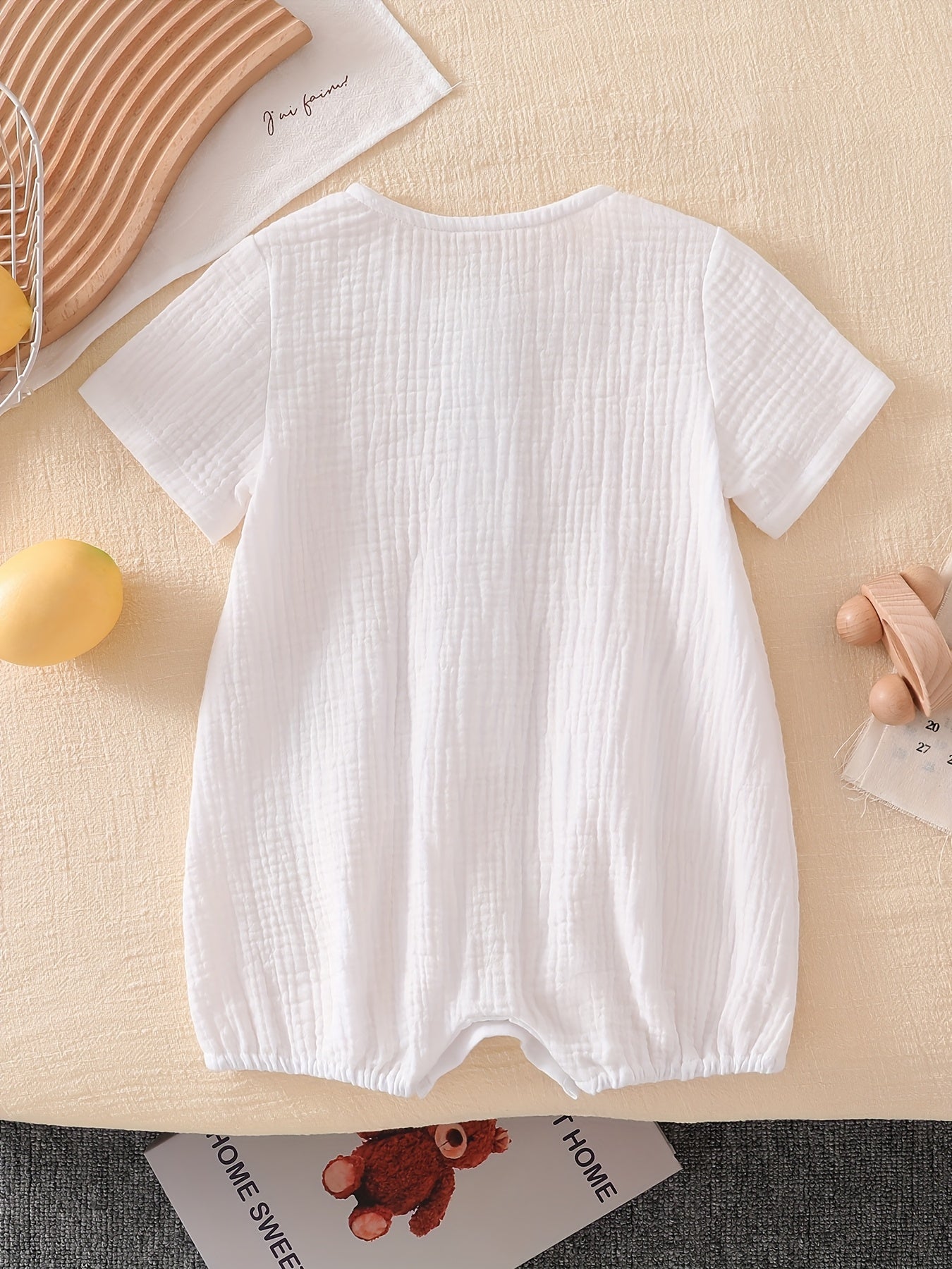 Baby Cotton Short Sleeve Romper for Summer - Lucy&Luna