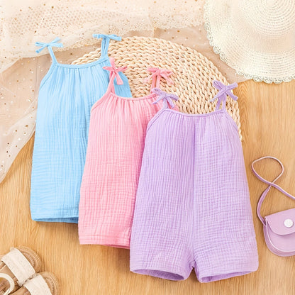Baby Girls' Summer Romper Set - 3 Pieces - Lucy&Luna