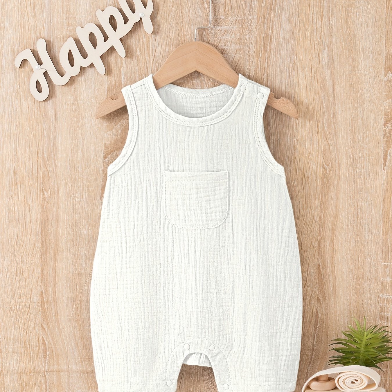 Breathable Cotton Sleeveless Kids Romper - Lucy&Luna