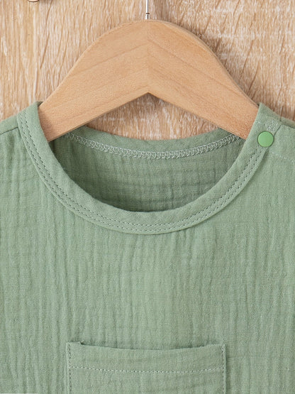 Breathable Cotton Sleeveless Kids Romper - Lucy&Luna