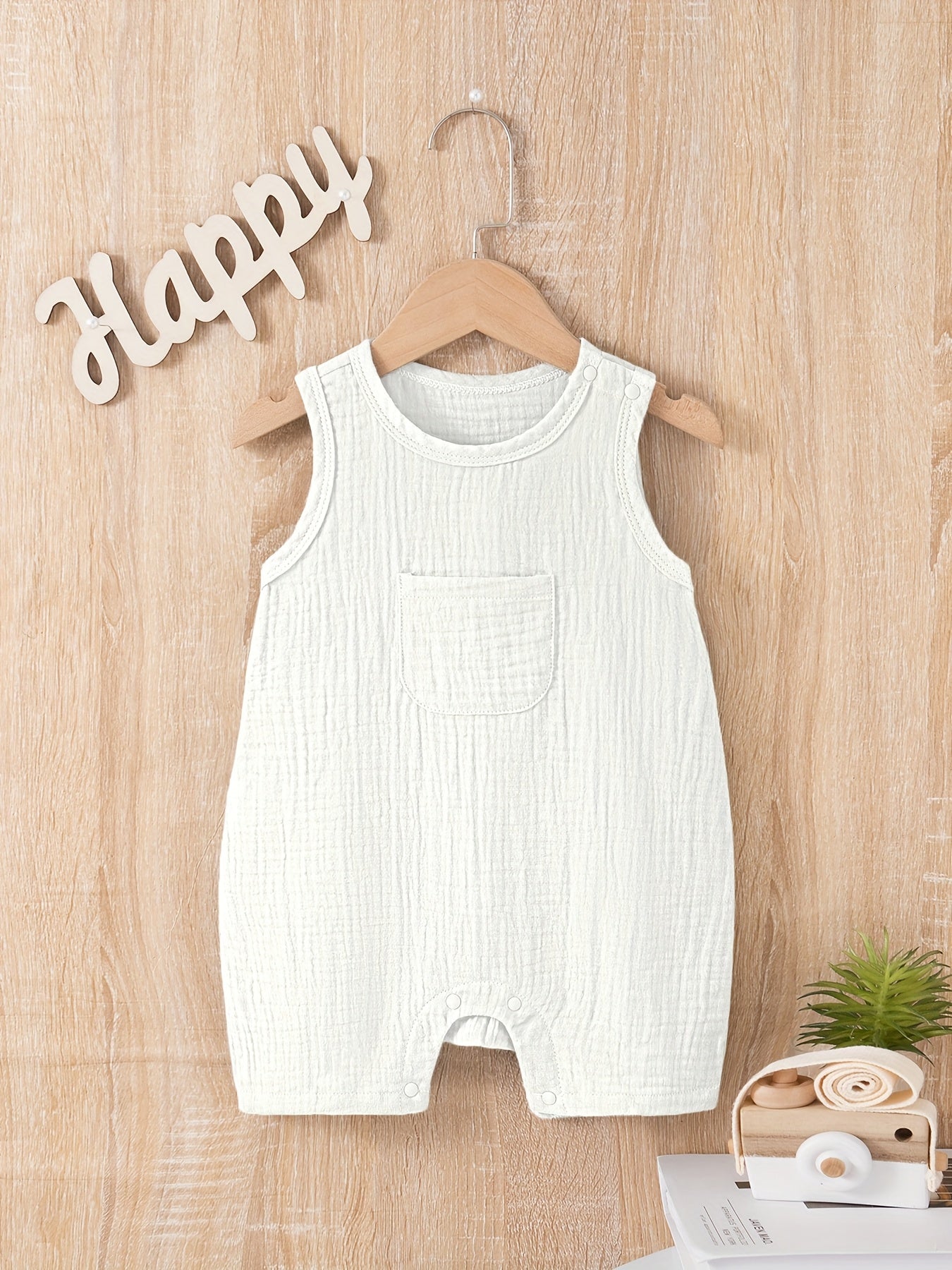Breathable Cotton Sleeveless Kids Romper - Lucy&Luna
