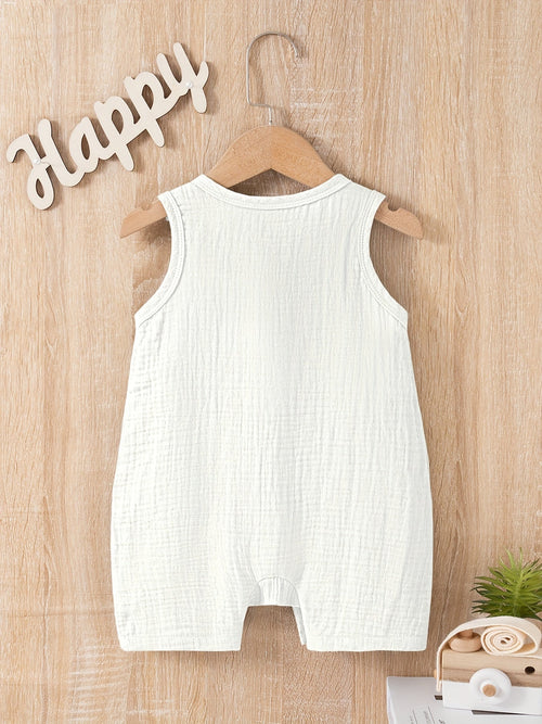 Breathable Cotton Sleeveless Kids Romper - Lucy&Luna