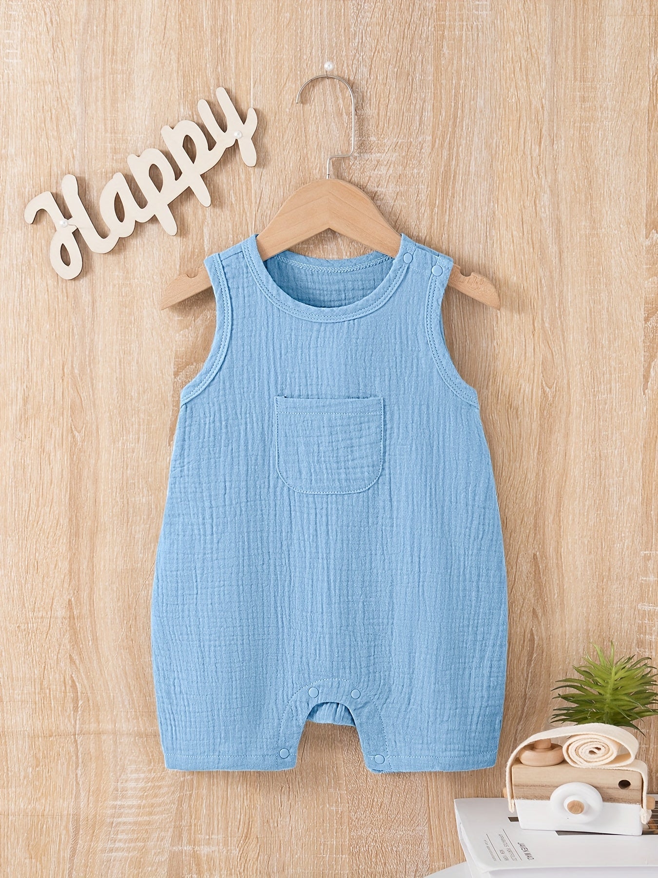 Breathable Cotton Sleeveless Kids Romper - Lucy&Luna