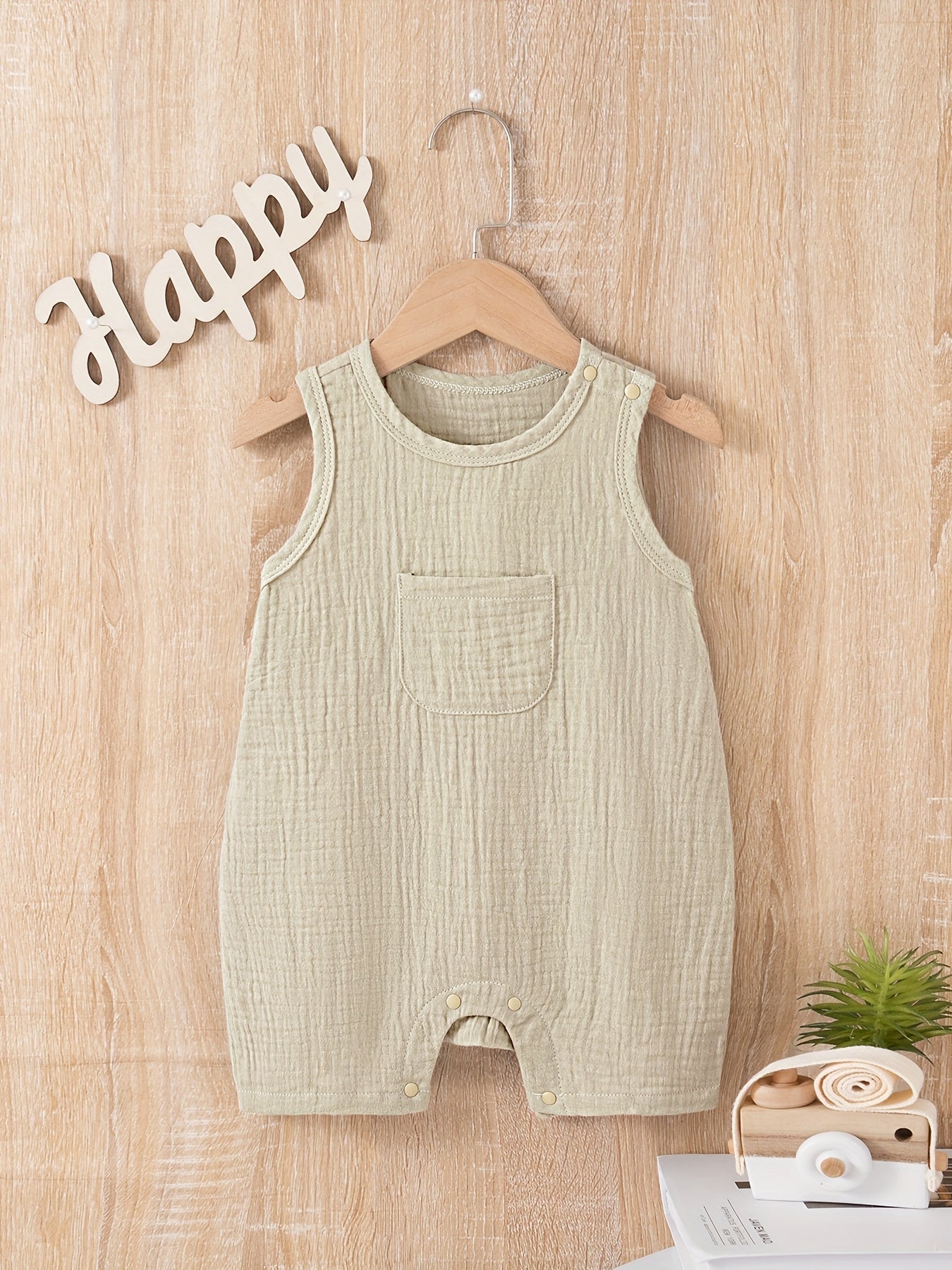 Breathable Cotton Sleeveless Kids Romper - Lucy&Luna