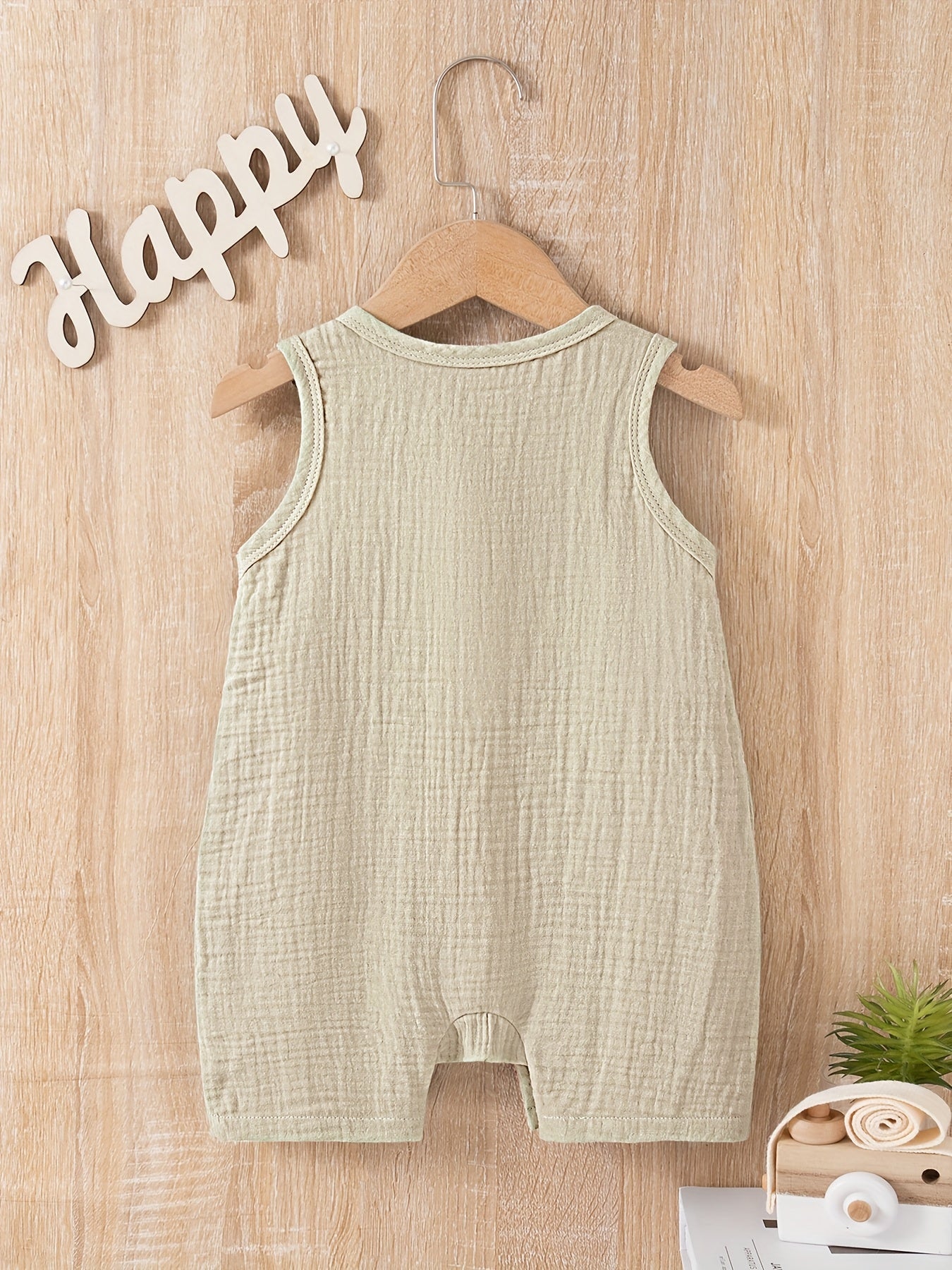 Breathable Cotton Sleeveless Kids Romper - Lucy&Luna
