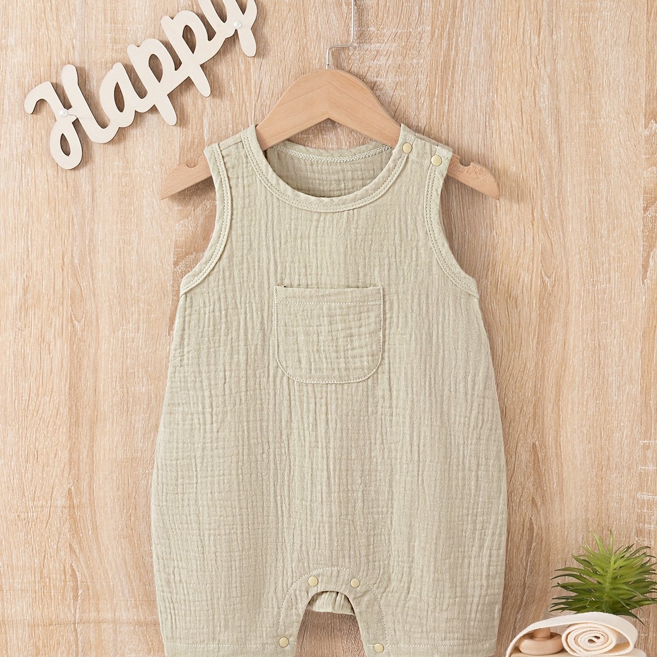 Breathable Cotton Sleeveless Kids Romper - Lucy&Luna