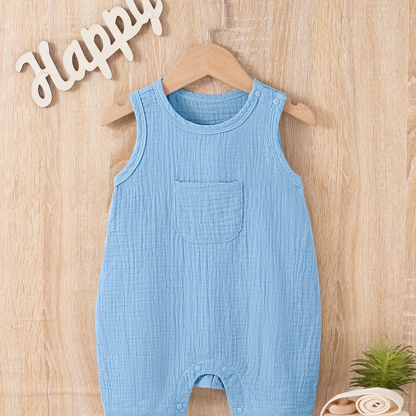 Breathable Cotton Sleeveless Kids Romper - Lucy&Luna