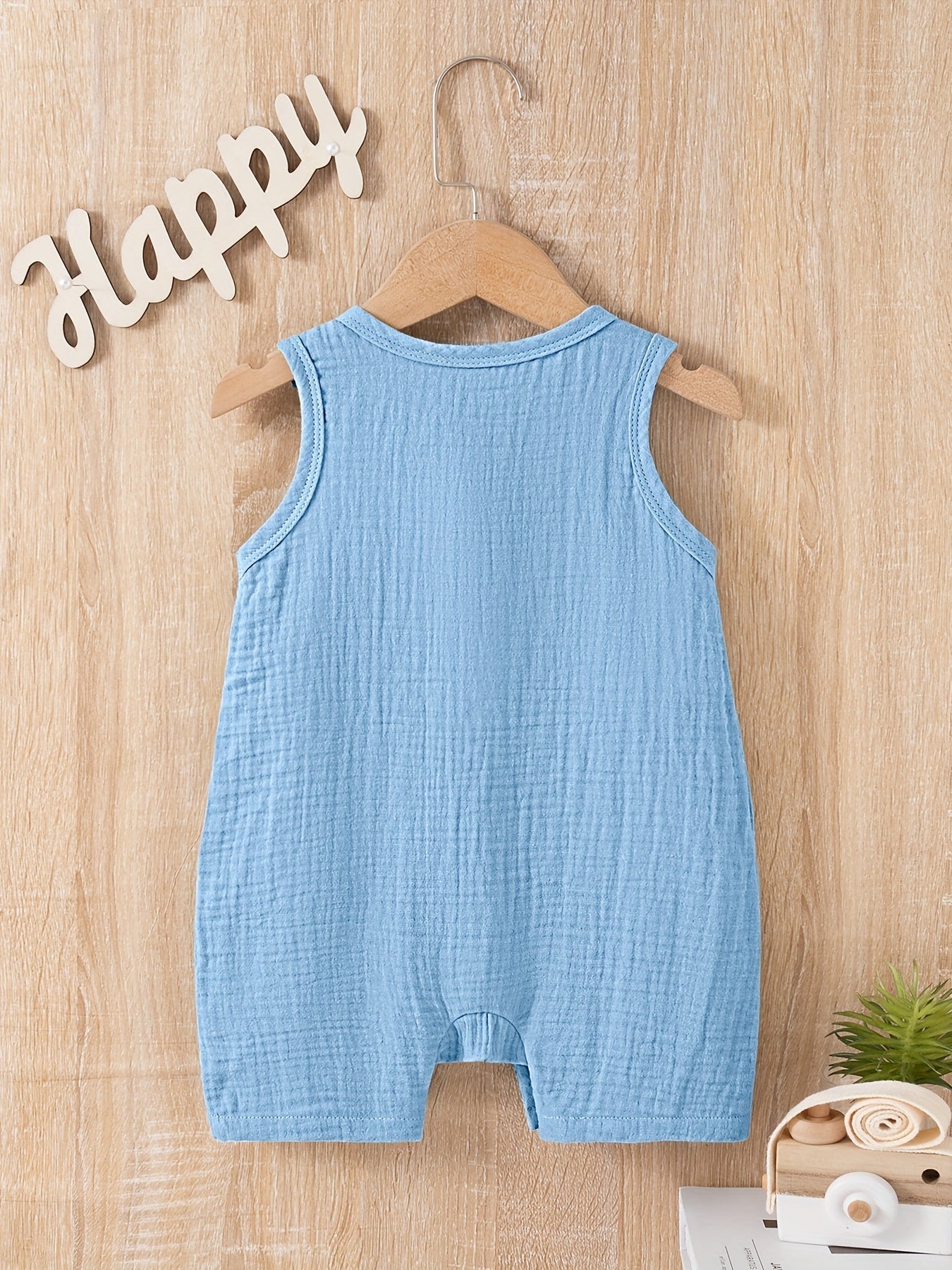 Breathable Cotton Sleeveless Kids Romper - Lucy&Luna