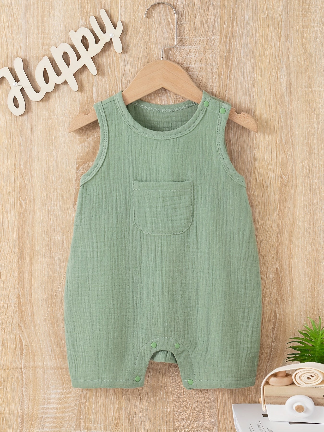 Breathable Cotton Sleeveless Kids Romper - Lucy&Luna