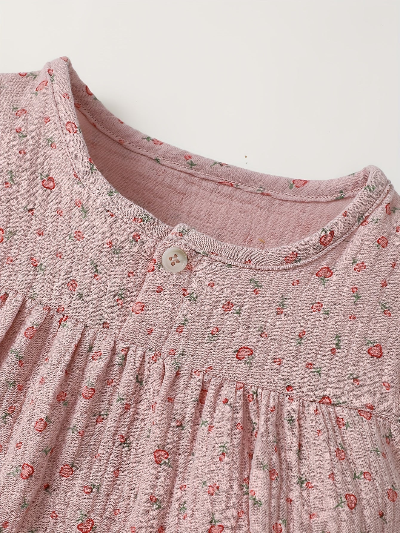 Charming Floral Girls' Summer Romper - Lucy&Luna