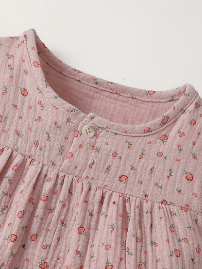 Charming Floral Girls' Summer Romper - Lucy&Luna