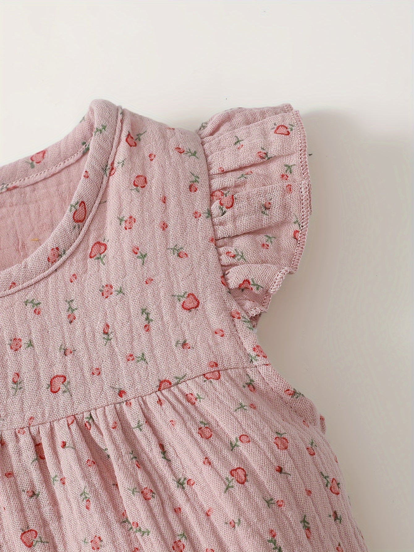 Charming Floral Girls' Summer Romper - Lucy&Luna