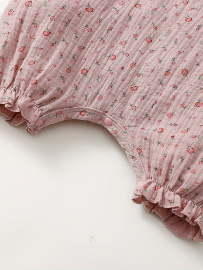 Charming Floral Girls' Summer Romper - Lucy&Luna