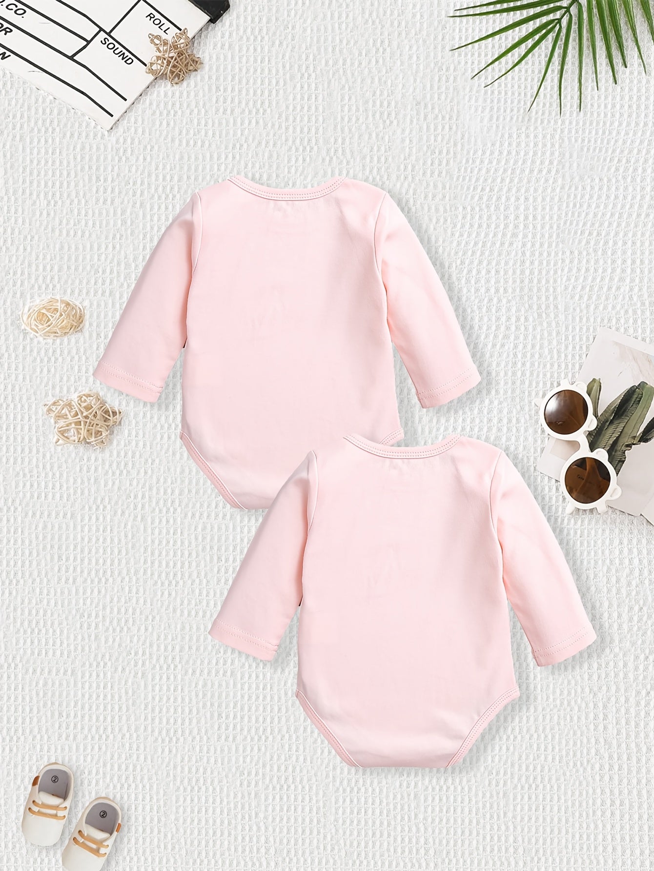 Cotton Cartoon Onesies for Baby Girls - 2 - Pack - Lucy&Luna