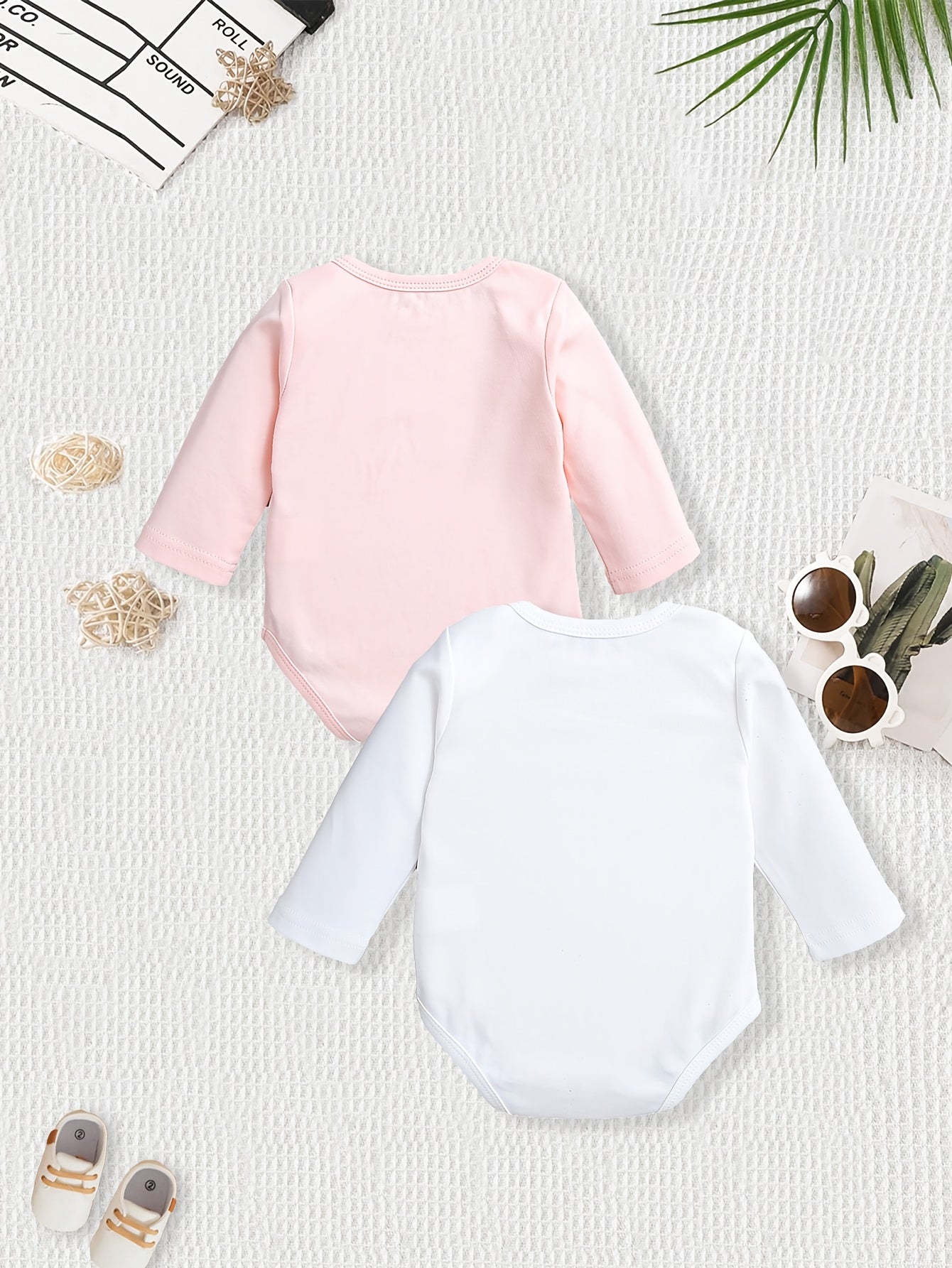 Cotton Cartoon Onesies for Baby Girls - 2 - Pack - Lucy&Luna