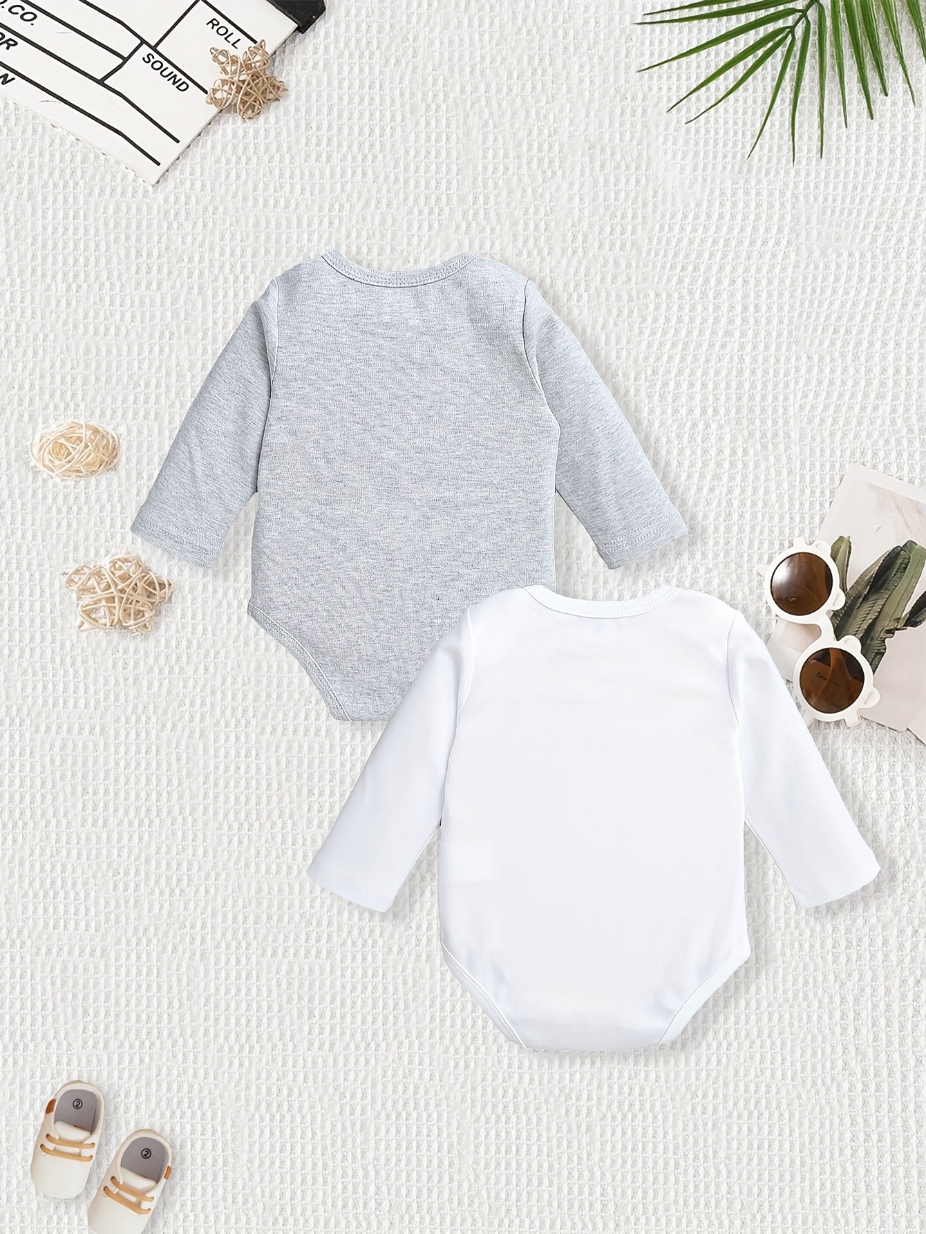 Cotton Cartoon Onesies for Baby Girls - 2 - Pack - Lucy&Luna