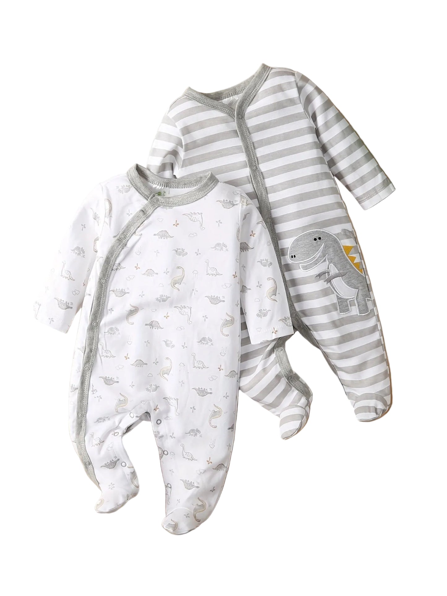 Cotton Dinosaur Print Baby Boys' Outfit Set - Lucy&Luna