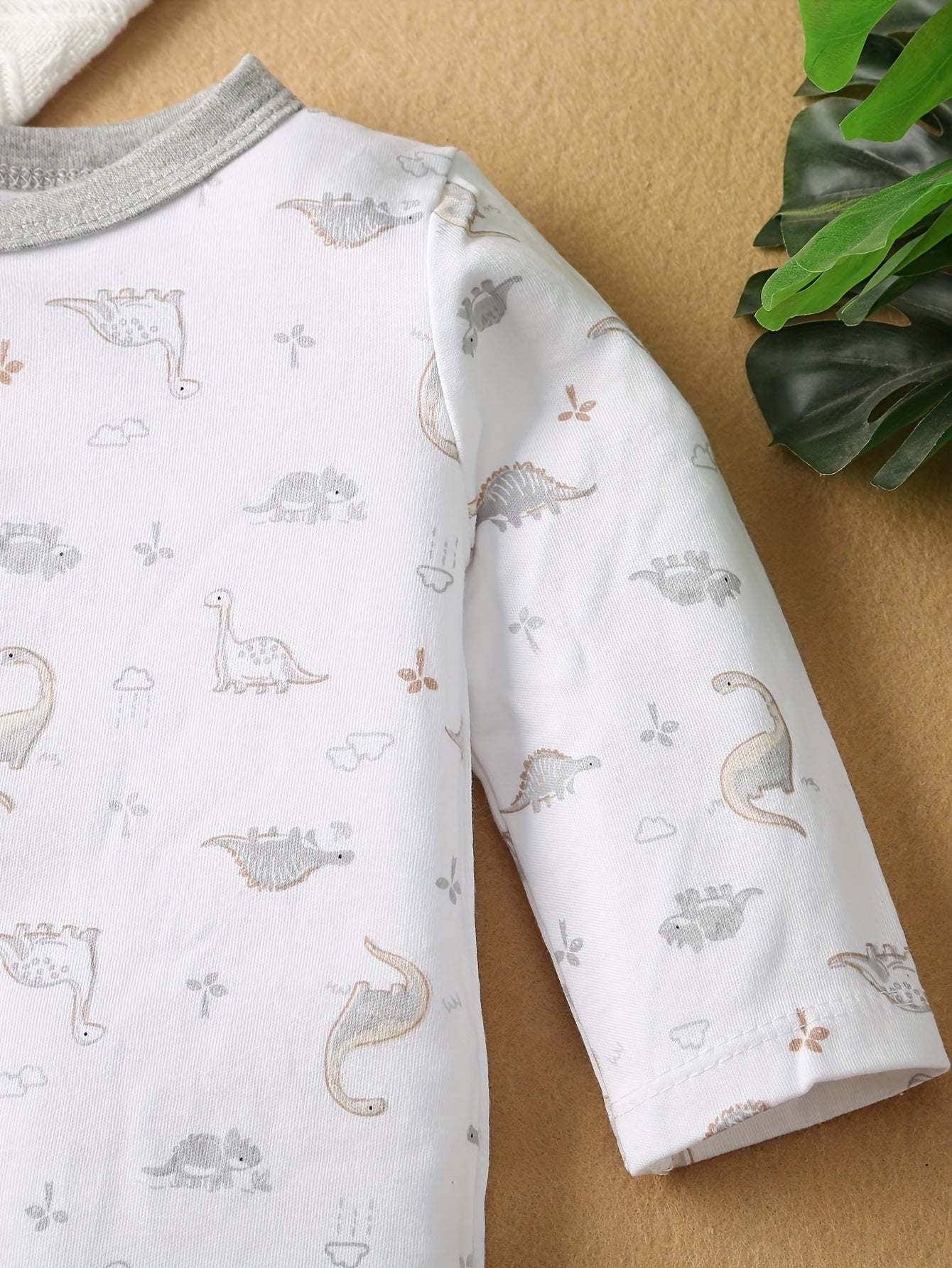 Cotton Dinosaur Print Baby Boys' Outfit Set - Lucy&Luna