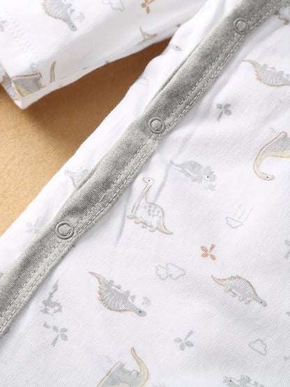 Cotton Dinosaur Print Baby Boys' Outfit Set - Lucy&Luna