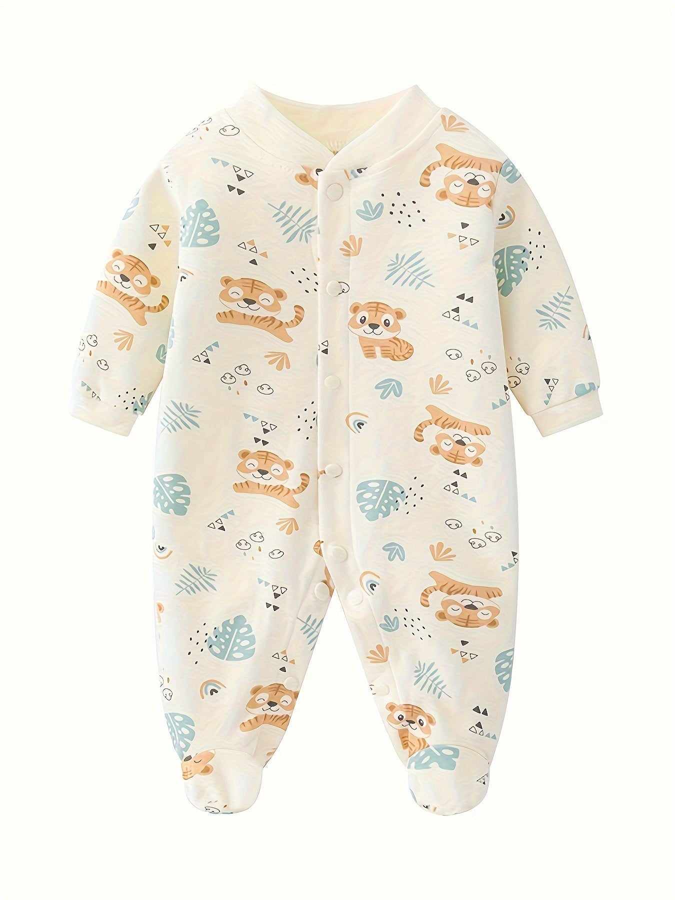 Cozy Animal Print Newborn Onesie - Cute & Comfy - Lucy&Luna
