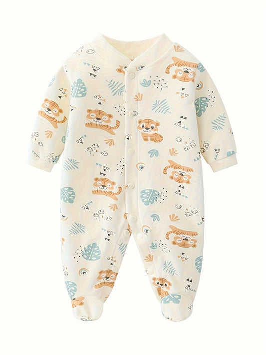 Cozy Animal Print Newborn Onesie - Cute & Comfy - Lucy&Luna