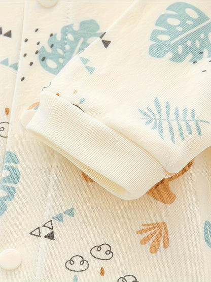 Cozy Animal Print Newborn Onesie - Cute & Comfy - Lucy&Luna