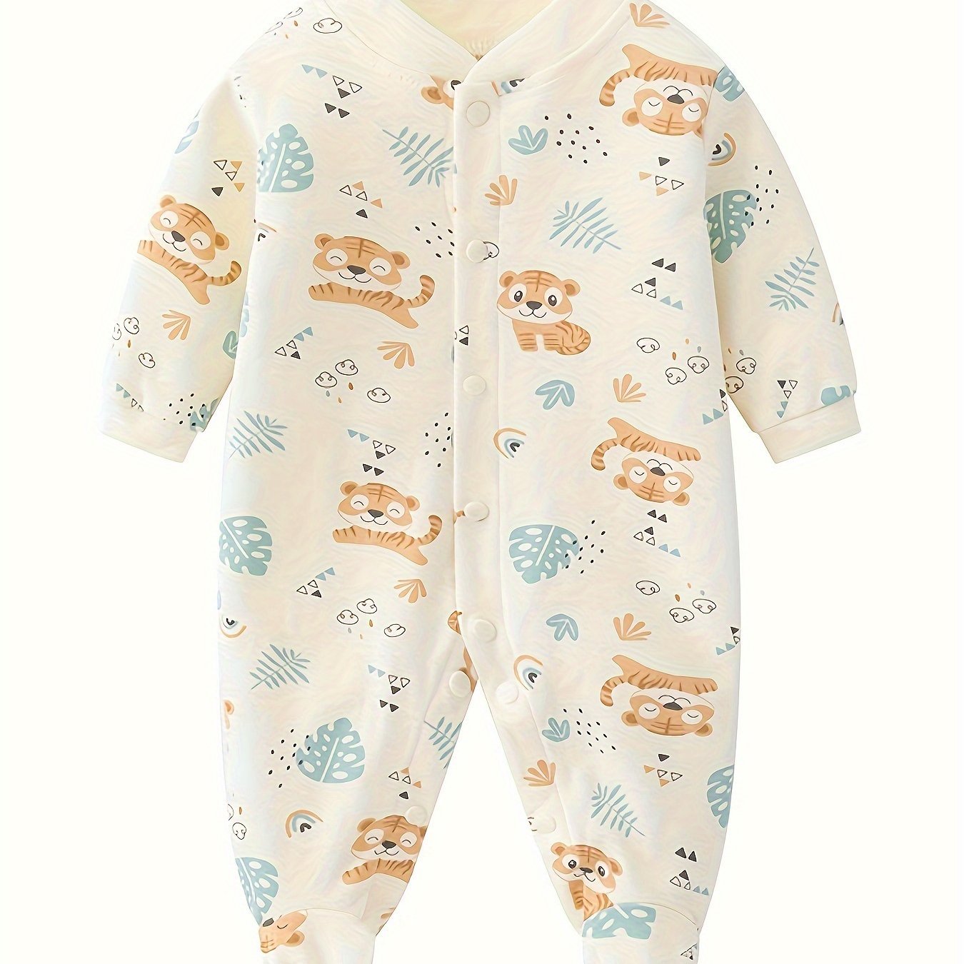 Cozy Animal Print Newborn Onesie - Cute & Comfy - Lucy&Luna