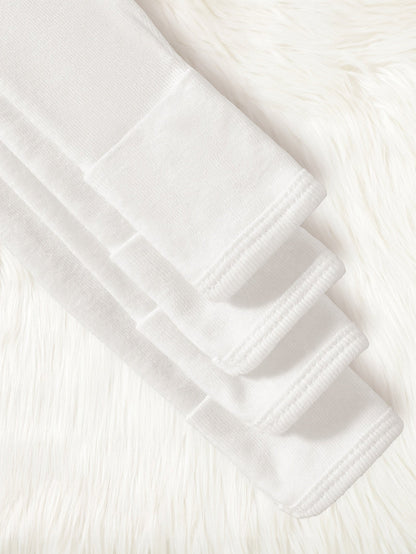 Cozy White Baby Girl Onesie - Autumn Comfort - Lucy&Luna