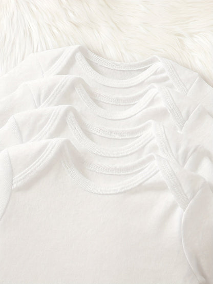 Cozy White Baby Girl Onesie - Autumn Comfort - Lucy&Luna