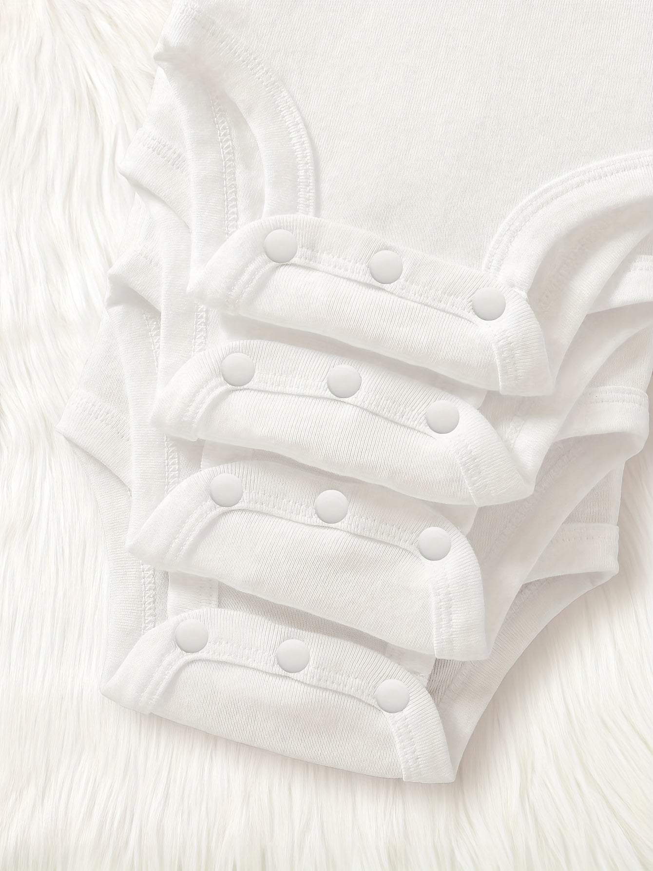 Cozy White Baby Girl Onesie - Autumn Comfort - Lucy&Luna